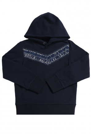 Sweatshirt with denim insert, zdjęcie 1 Sweatshirt with denim insert od Diesel
